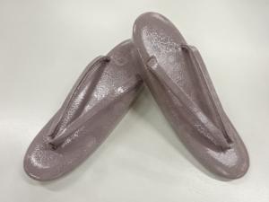 未使用品　菊模様草履